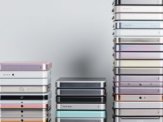 Stacked Cell Phones preset example