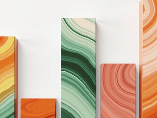 Earth Tones as a column chart