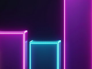 Neon Cyberpunk as a column chart